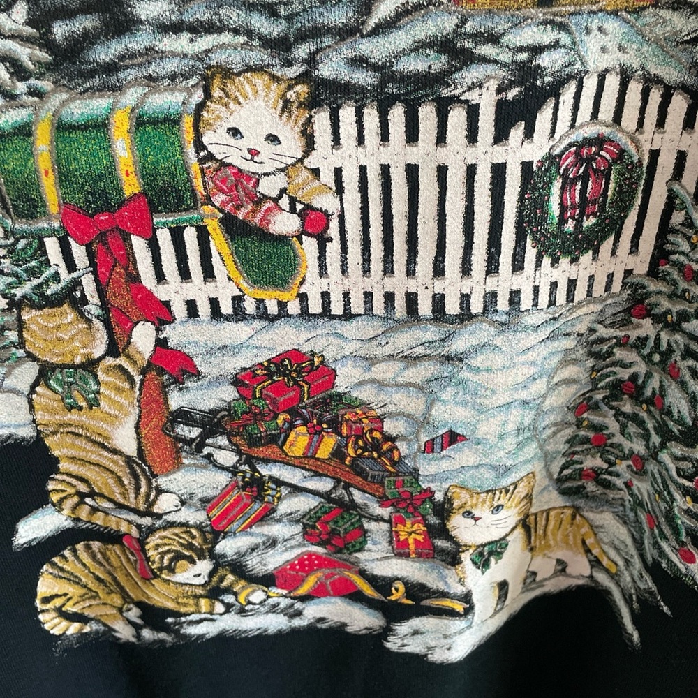 Nut Cracker Christmas Cat Collared Sweatshirt